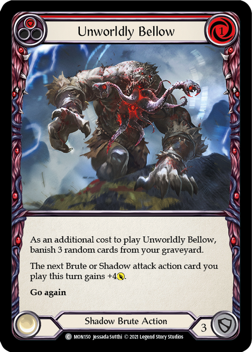 Unworldly Bellow (Red) - Rainbow Foil - Unlimited Edition