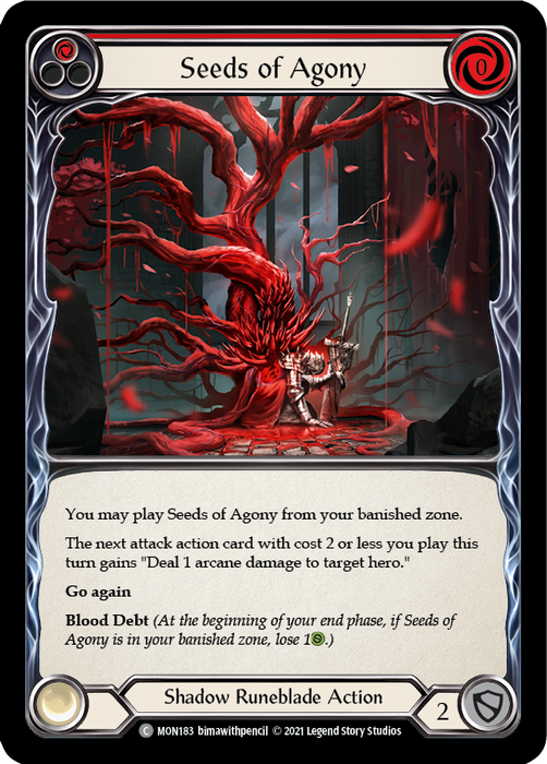 Seeds of Agony (Red) - Rainbow Foil - 1st Edition