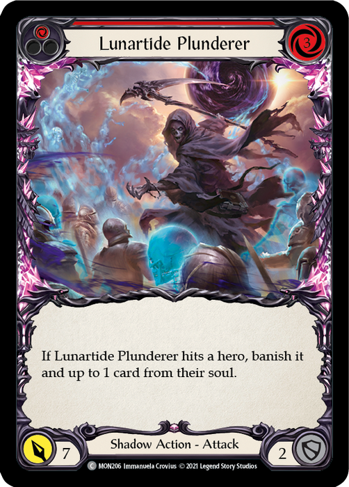 Lunartide Plunderer (Red) - Rainbow Foil - Unlimited Edition