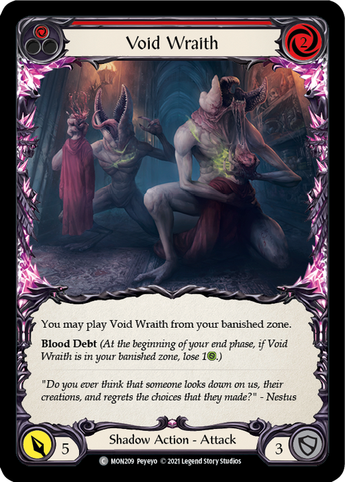 Void Wraith (Red) - 1st Edition