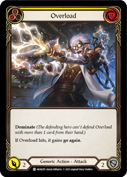 Overload (Yellow) - Rainbow Foil - 1st Edition