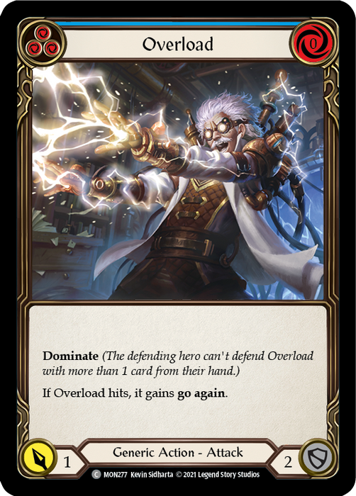 Overload (Blue) - Rainbow Foil - 1st Edition