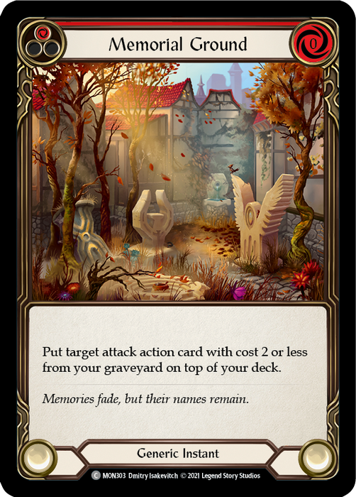 Memorial Ground (Red) - Rainbow Foil - 1st Edition