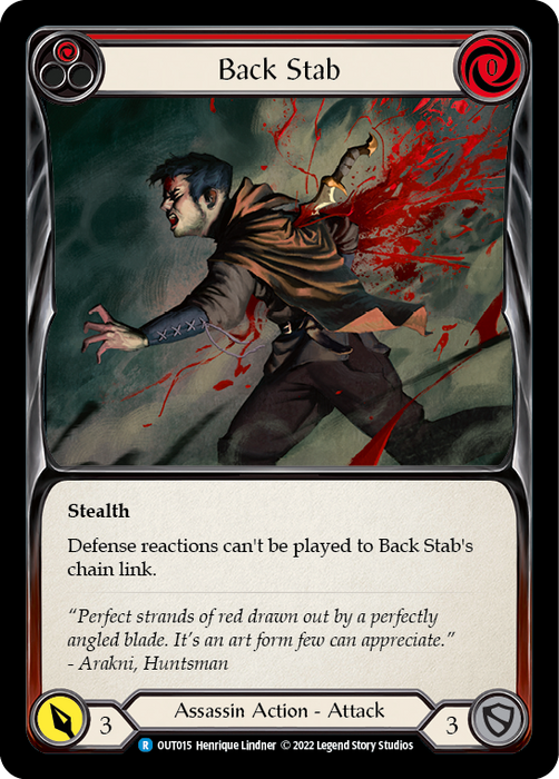 Back Stab (Red) - Rainbow Foil