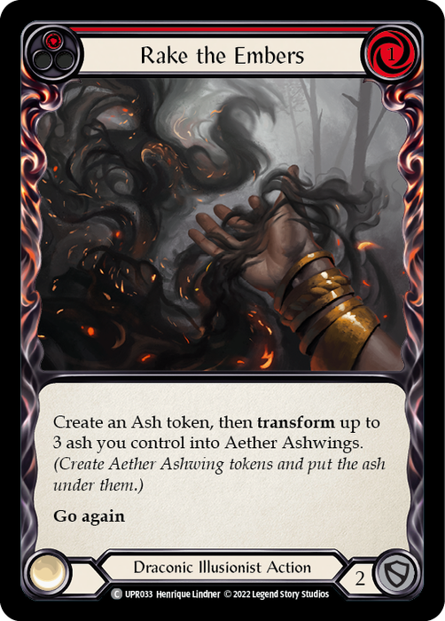 Rake the Embers (Red) - Rainbow Foil