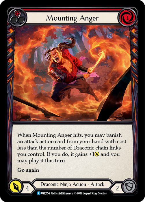 Mounting Anger (Red) - Rainbow Foil