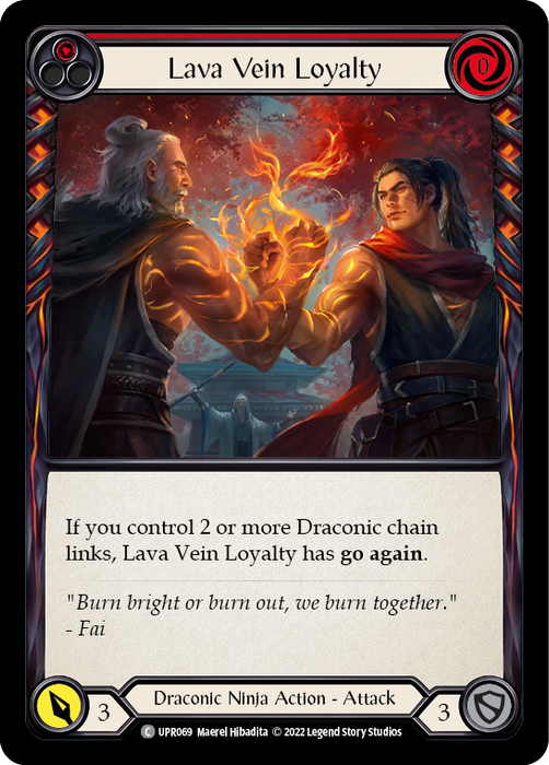 Lava Vein Loyalty (Red) - Rainbow Foil