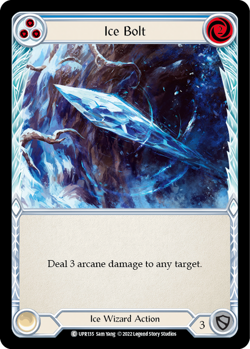 Ice Bolt (Blue) - Rainbow Foil