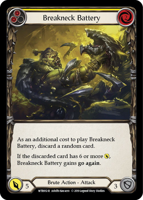Breakneck Battery (Yellow) - Rainbow Foil - Unlimited Edition