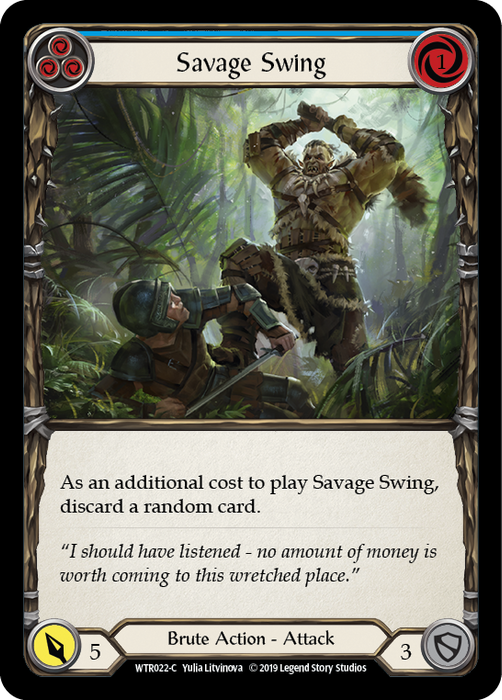 Savage Swing (Blue) - 1st Edition