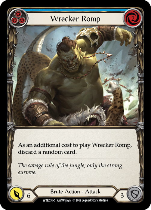 Wrecker Romp (Blue) - Rainbow Foil - 1st Edition