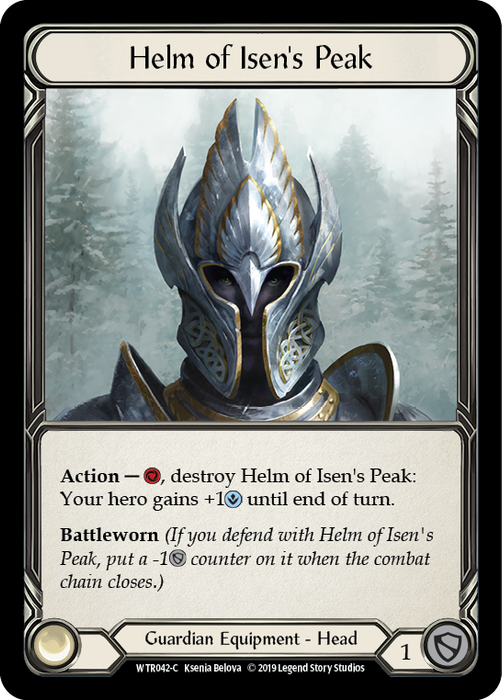 Helm of Isen's Peak - Cold Foil - 1st Edition