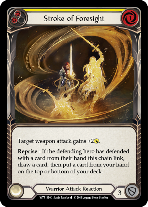 Stroke of Foresight (Yellow) - Rainbow Foil - 1st Edition