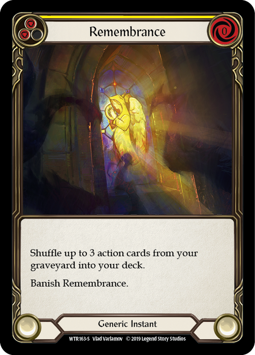 Remembrance (Yellow) - Rainbow Foil - 1st Edition