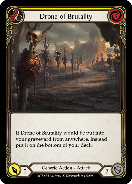 Drone of Brutality (Yellow) - Rainbow Foil - Unlimited Edition