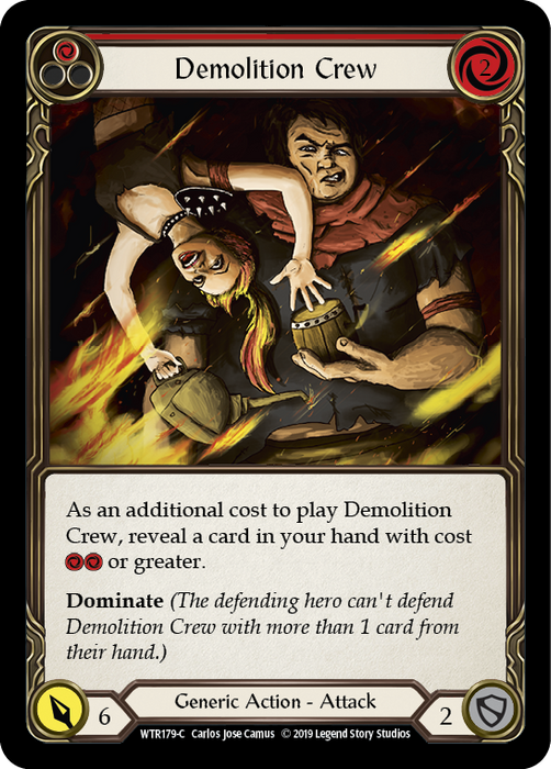 Demolition Crew (Red) - Rainbow Foil - 1st Edition