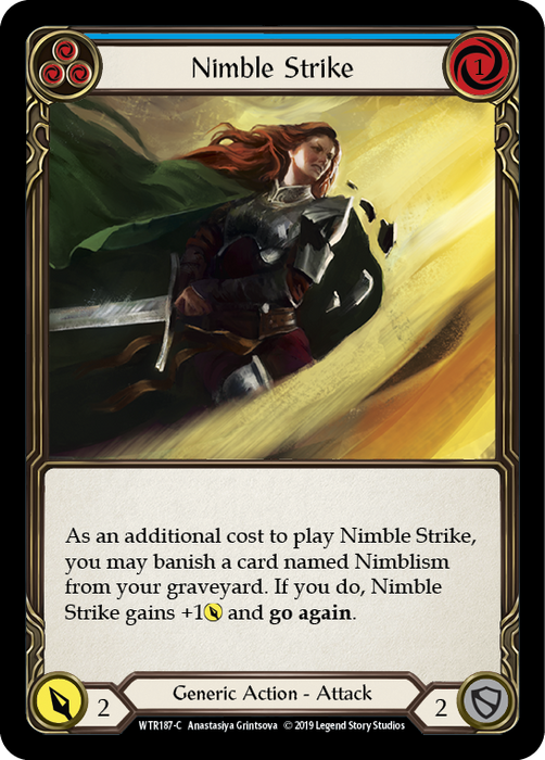 Nimble Strike (Blue) - Rainbow Foil - Unlimited Edition