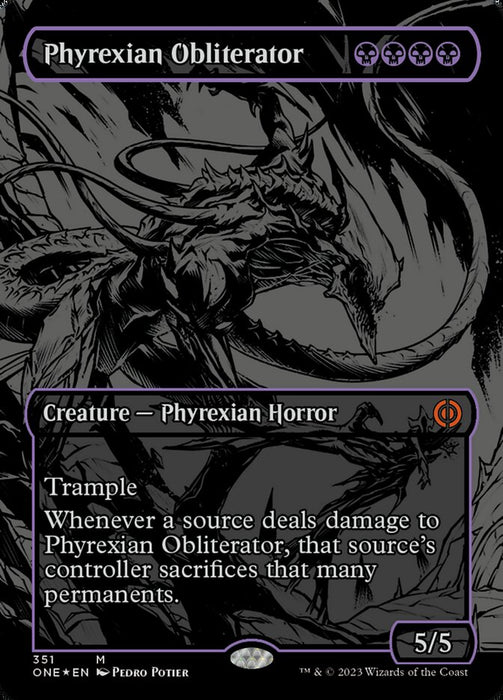 Phyrexian Obliterator - Borderless - Inverted (Foil)