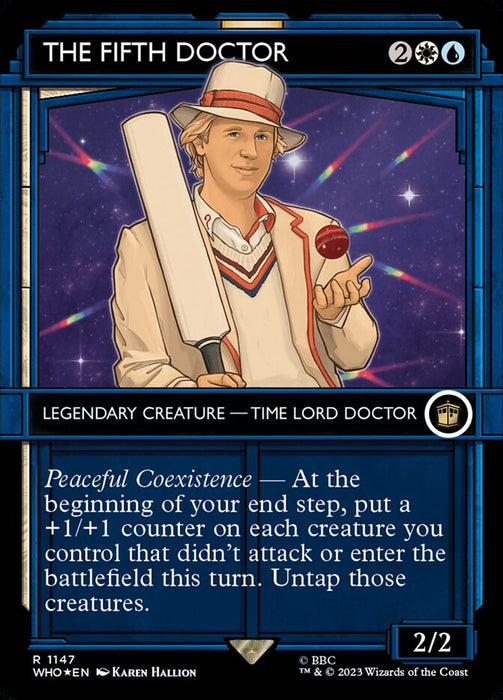 The Fifth Doctor - Borderless - Legendary- Showcase- Inverted (Foil)