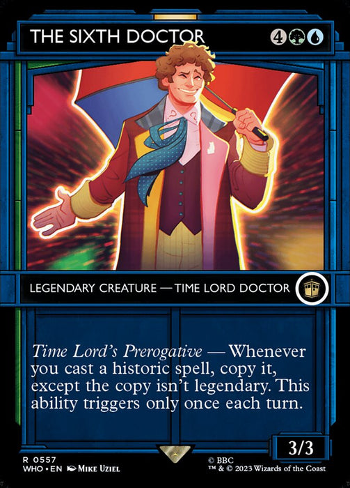 The Sixth Doctor - Borderless - Showcase- Legendary- Inverted