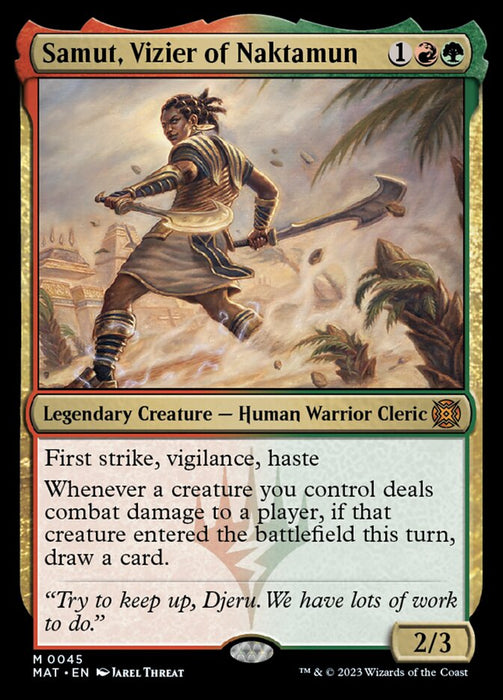 Samut, Vizier of Naktamun - Legendary (Foil)