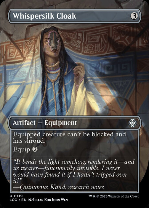 Whispersilk Cloak - Borderless - Inverted (Foil)