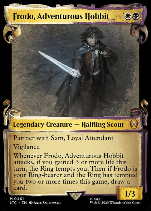 Frodo, Adventurous Hobbit - Showcase- Legendary (Foil)