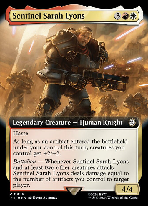 Sentinel Sarah Lyons - Legendary- Extended Art (Foil)