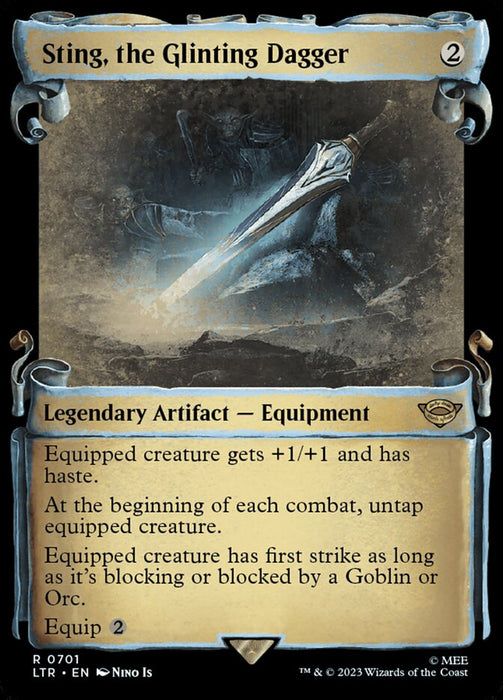 Sting, the Glinting Dagger - Showcase- Legendary (Foil)