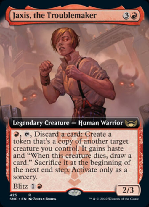 Jaxis, the Troublemaker  - Legendary - Extended Art