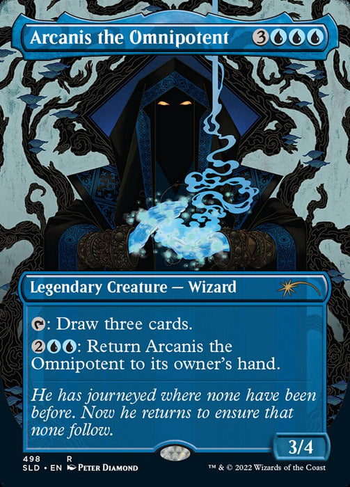 Arcanis the Omnipotent - Borderless - Full Art - Legendary- Inverted (Foil)