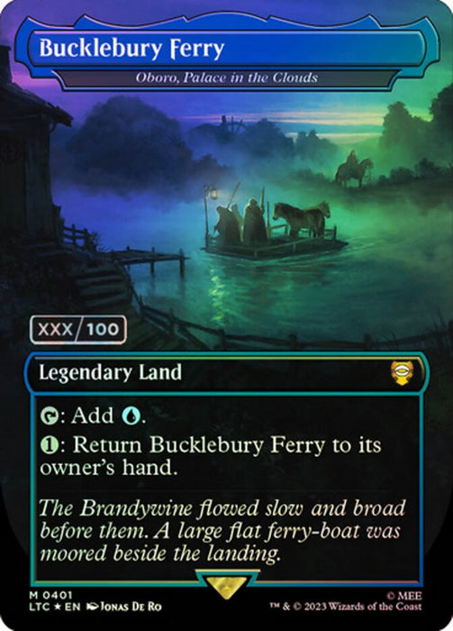 Bucklebury Ferry - Oboro, Palace in the Clouds - Borderless - Inverted- Legendary (Foil)