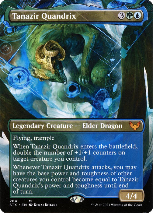 Tanazir Quandrix - Borderless  - Legendary - Inverted (Foil)