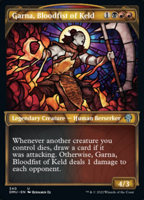 Garna, Bloodfist of Keld - Showcase- Legendary- Textured (Foil)