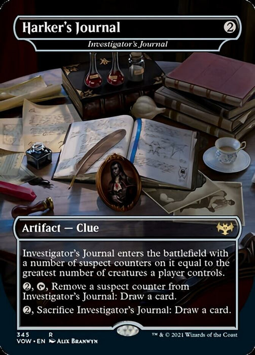 Harker's Journal - Investigator's Journal - Borderless