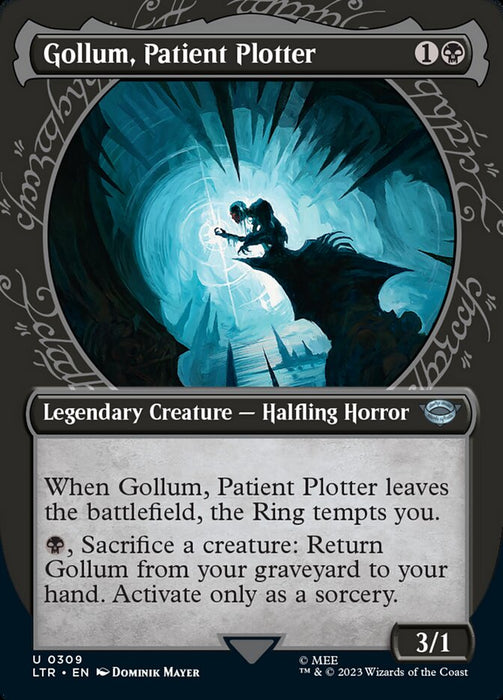 Gollum, Patient Plotter - Borderless - Legendary- Showcase (Foil)