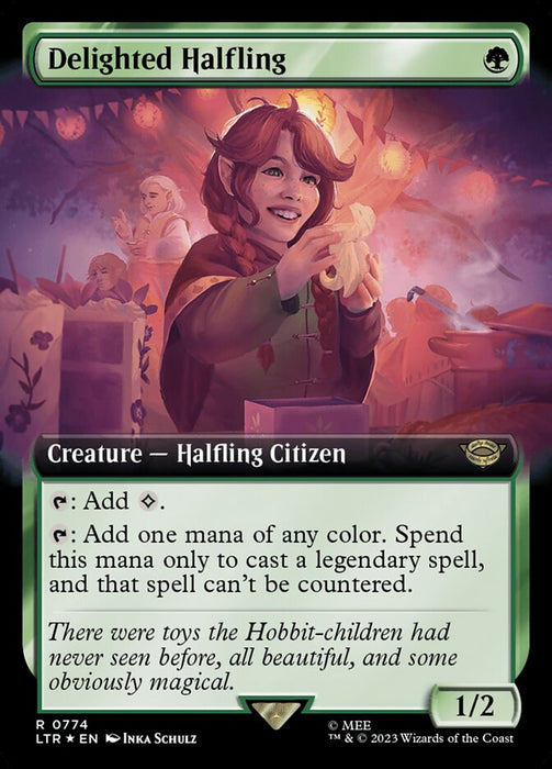 Delighted Halfling - Extended Art (Foil)