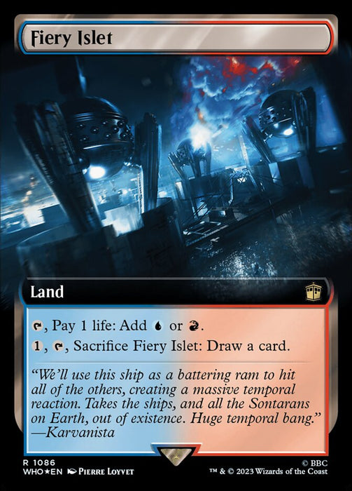 Fiery Islet - Extended Art (Foil)