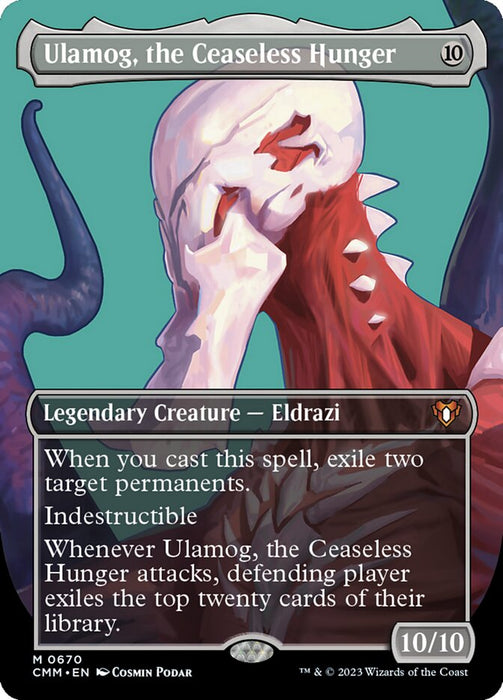 Ulamog, the Ceaseless Hunger - Borderless - Legendary- Inverted (Foil)