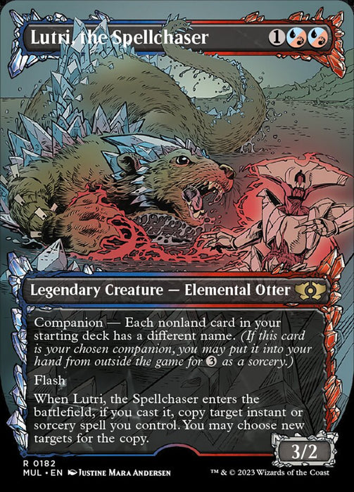 Lutri, the Spellchaser - Borderless - Legendary- Showcase- Inverted (Foil)