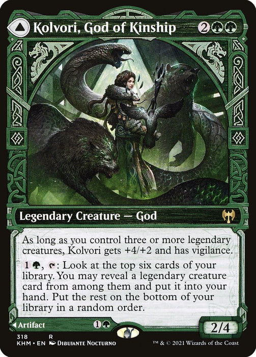 Kolvori, God of Kinship // The Ringhart Crest  - Showcase - Legendary (Foil)