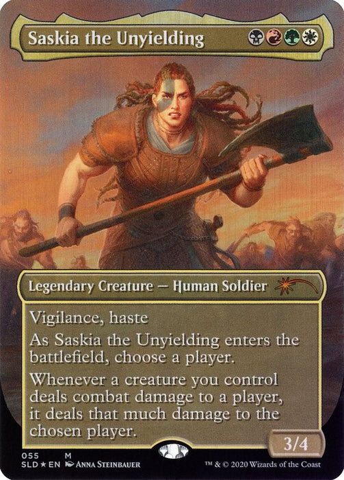 Saskia the Unyielding - Borderless  - Legendary (Foil)