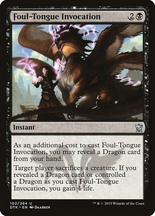 Foul-Tongue Invocation  (Foil)