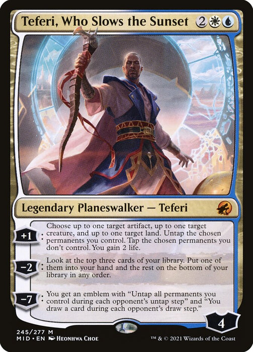 Teferi, Who Slows the Sunset  (Foil)