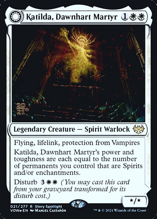 Katilda, Dawnhart Martyr // Katilda's Rising Dawn - Legendary- Sunmoondfc (Foil)