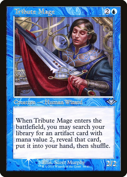 Tribute Mage - Retro Frame  (Foil)