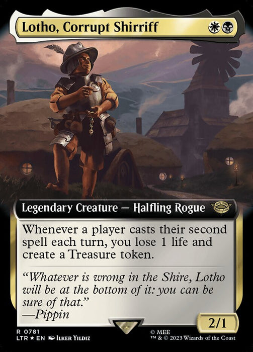 Lotho, Corrupt Shirriff - Legendary- Extended Art (Foil)