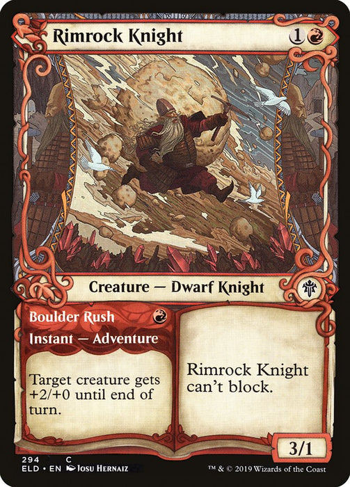 Rimrock Knight // Boulder Rush  - Showcase (Foil)