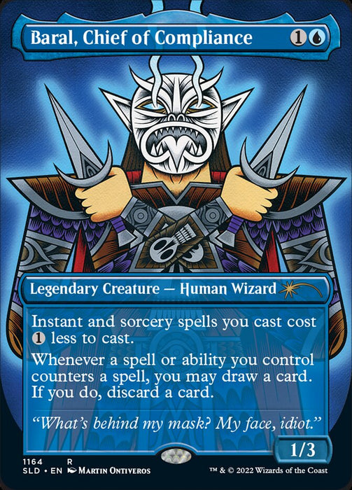 Baral, Chief of Compliance - Borderless - Full Art - Legendary- Inverted