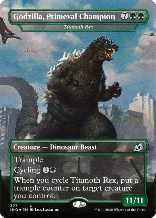 Godzilla, Primeval Champion - Titanoth Rex - Borderless  (Foil)